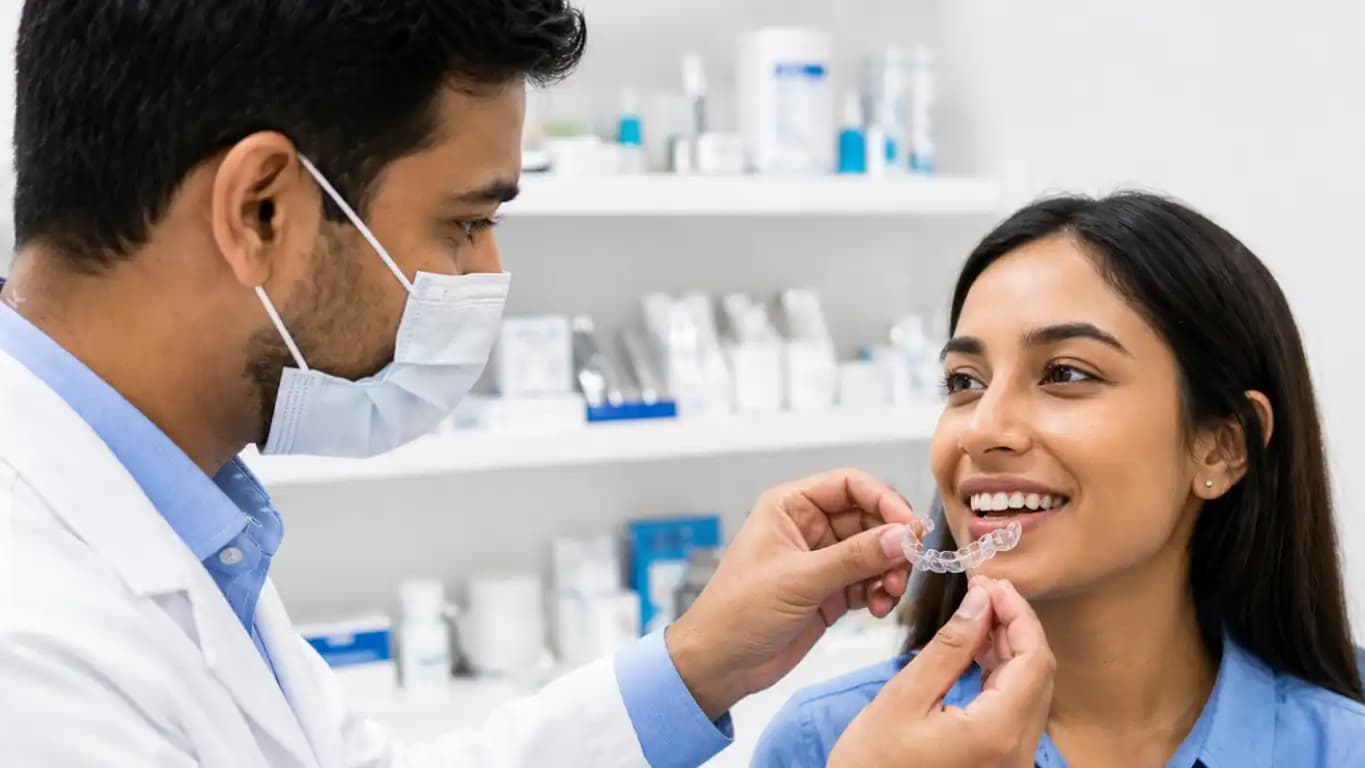 Invisalign clear aligner dental treatment